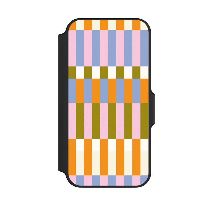 iPhone 13 Mini NIVOflip Thème à Carreaux Colorés et Audacieux