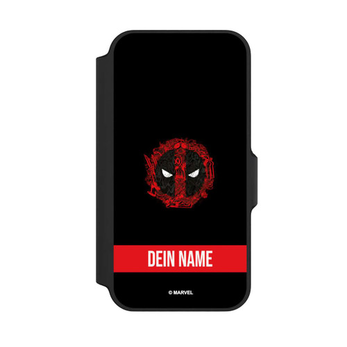 Apple iPhone 13 Mini NIVOflip Deadpool Logo Personalisierbar