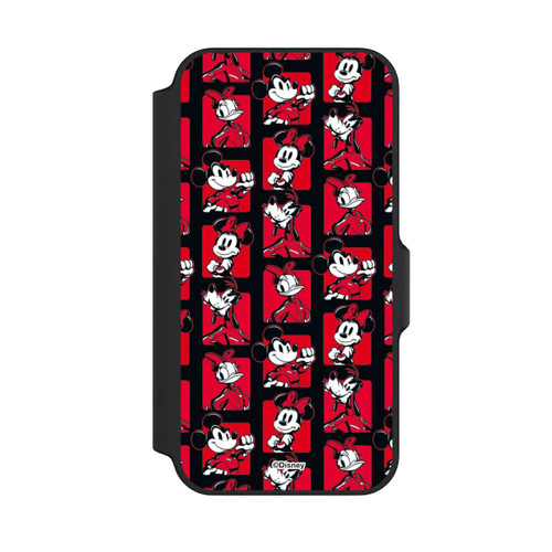 Apple iPhone 13 Mini NIVOflip Micky Maus Racing Muster Rot