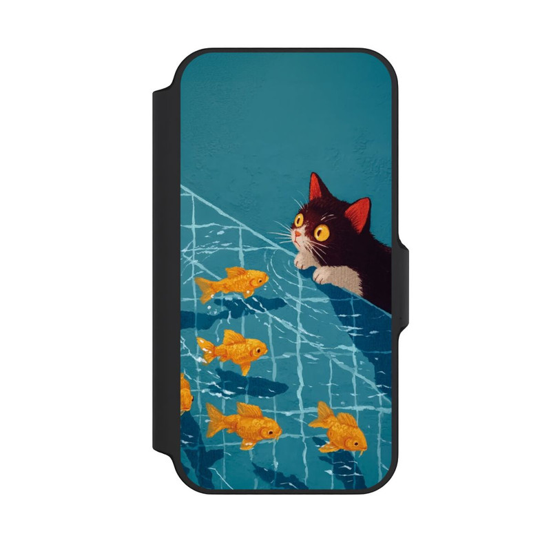iPhone 13 Mini NIVOflip Cat in a Pool with AI