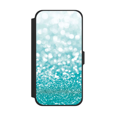 Apple iPhone 13 Pro Max NIVOflip Pluie de Paillettes Pétroles Look