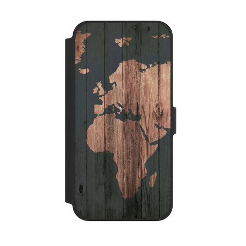 Apple iPhone 13 Pro Max NIVOflip Wooden World Map