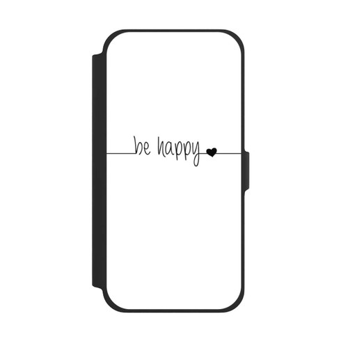 Apple iPhone 13 Pro Max NIVOflip Be Happy Weisser Hintergrund