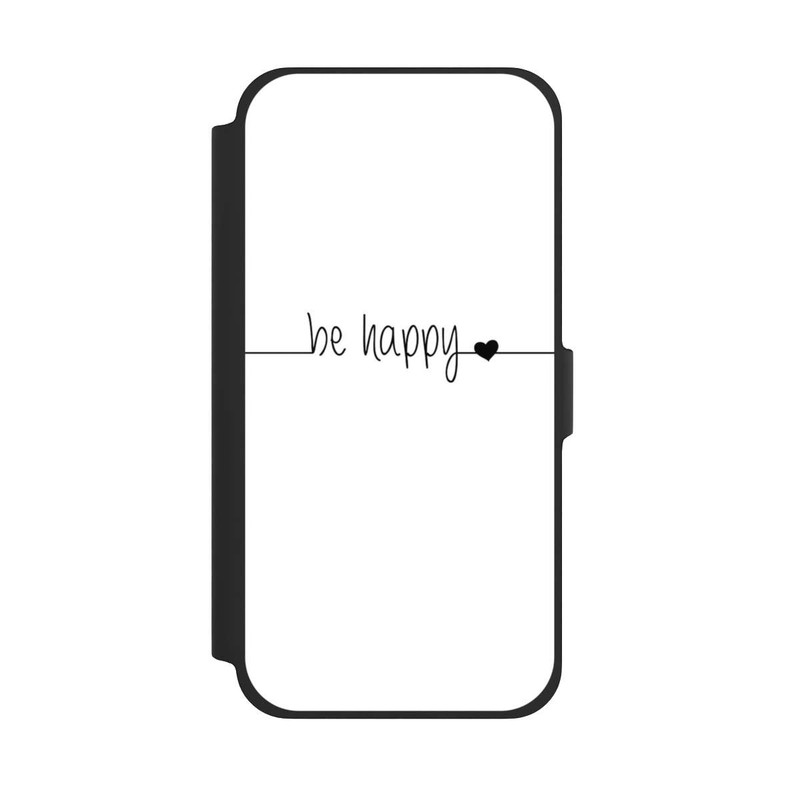 iPhone 13 Pro Max NIVOflip Be Happy Weisser Hintergrund