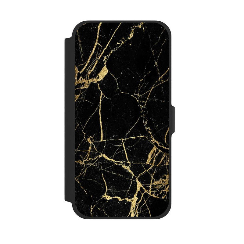 iPhone 13 Pro Max NIVOflip Schwarzgoldener Marmor-Look