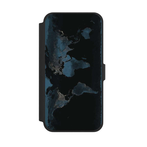 Apple iPhone 13 Pro Max NIVOflip Carte du Monde Nuit