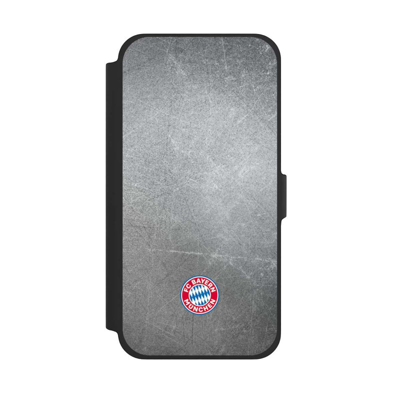 iPhone 13 Pro Max NIVOflip Klassisches FCB Logo Klein - Bunt auf Metalllook
