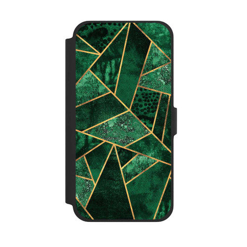 Apple iPhone 13 Pro Max NIVOflip Tief Smaragdgrün Golddruck