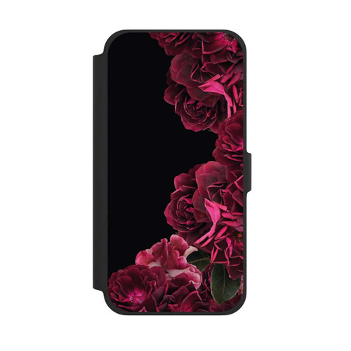Apple iPhone 13 Pro Max NIVOflip Vintage Rosen auf Schwarz