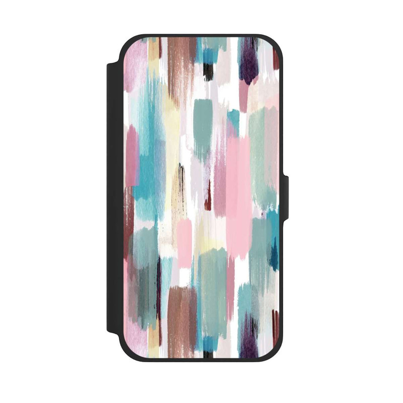 iPhone 13 Pro Max NIVOflip Abstrakte Pinselstriche in Pastelltönen