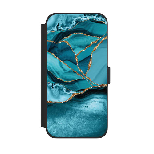 Apple iPhone 13 Pro Max NIVOflip Ice Blue Marble Landscape