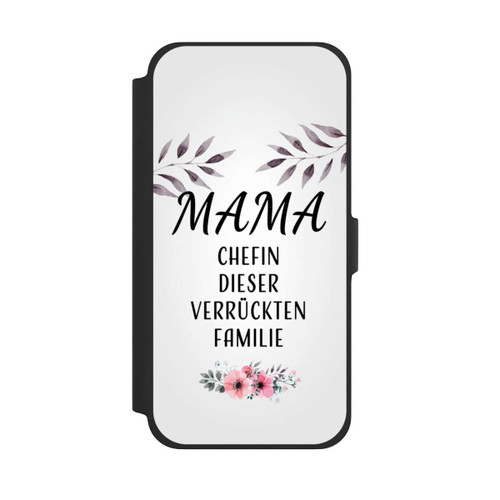Apple iPhone 13 Pro Max NIVOflip Mama Chefin dieser Verrückten Familie Weiß