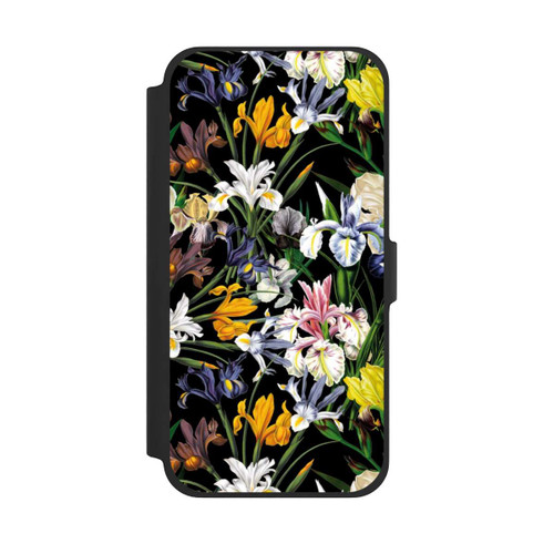 Apple iPhone 13 Pro Max NIVOflip Dunkle Wildblumentapete