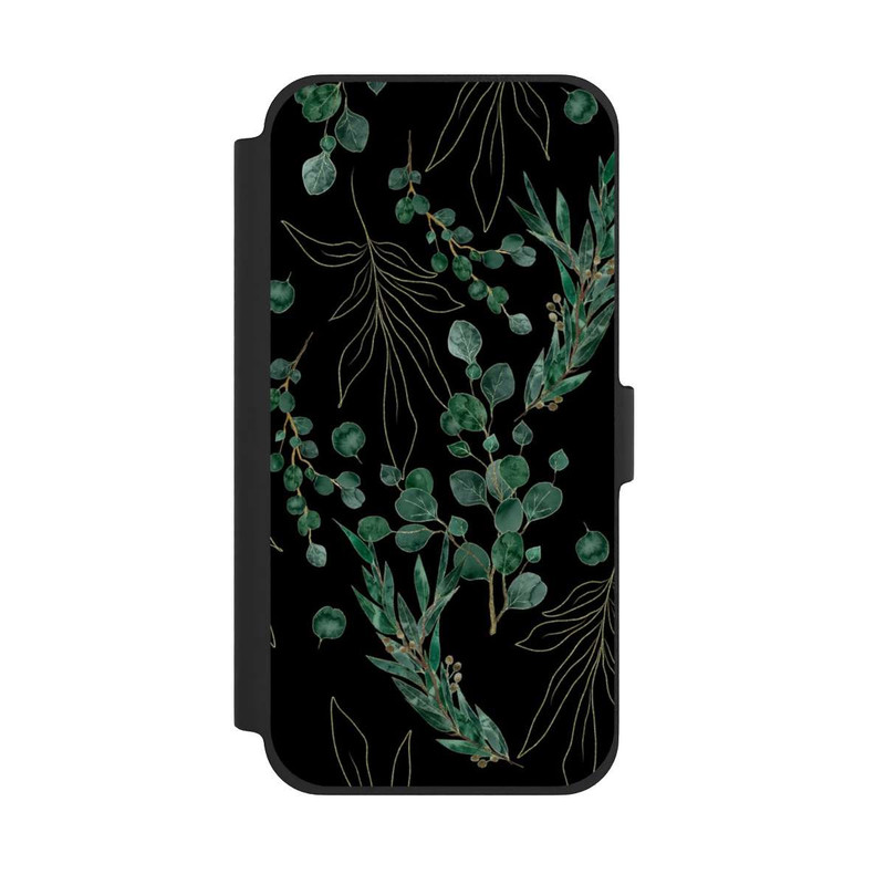 iPhone 13 Pro Max NIVOflip Eucalyptus Leaves black