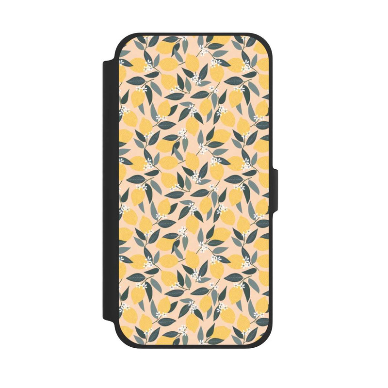 iPhone 13 Pro Max NIVOflip Rosa Zitronen-Muster