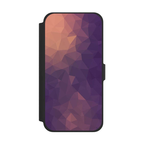 Apple iPhone 13 Pro Max NIVOflip Polygonal Mosaic Rot/Violett