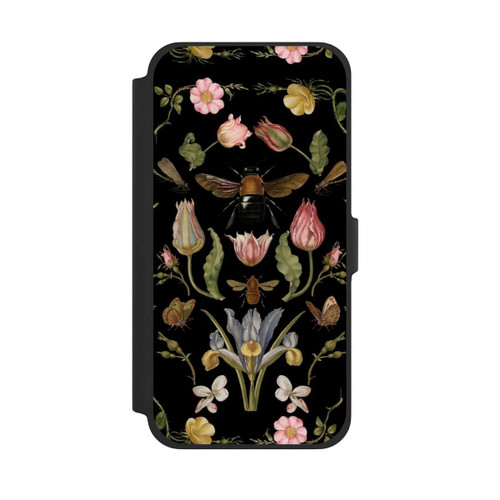 Apple iPhone 13 Pro Max NIVOflip Wildblumen und Biene Schwarz