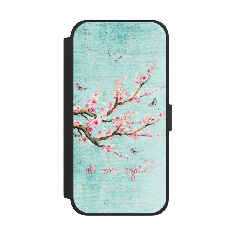iPhone 13 Pro Max NIVOflip Kirschblütenbaummuster Blau