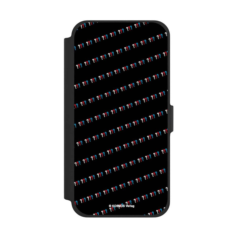 iPhone 13 Pro Max NIVOflip Drei Fragezeichen Muster Schräg