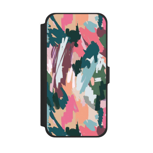 Apple iPhone 13 Pro Max NIVOflip Abstrakte künstlerische Textur Rosa
