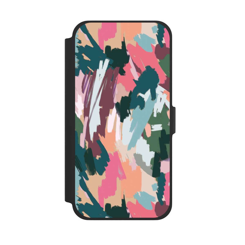 iPhone 13 Pro Max NIVOflip Abstrakte künstlerische Textur Rosa