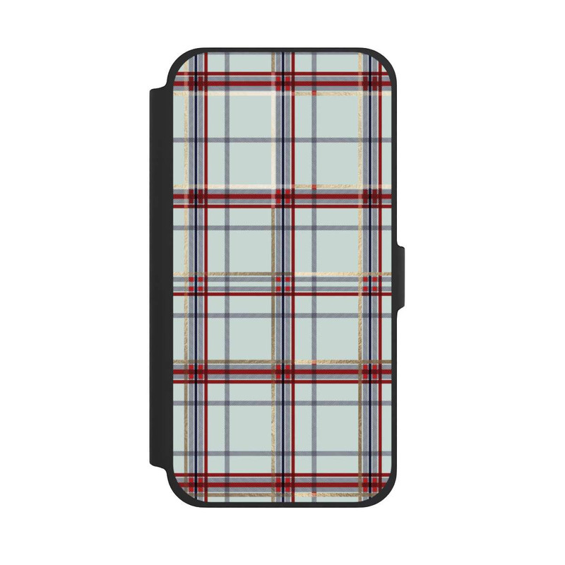 iPhone 13 Pro Max NIVOflip Tartan Blau