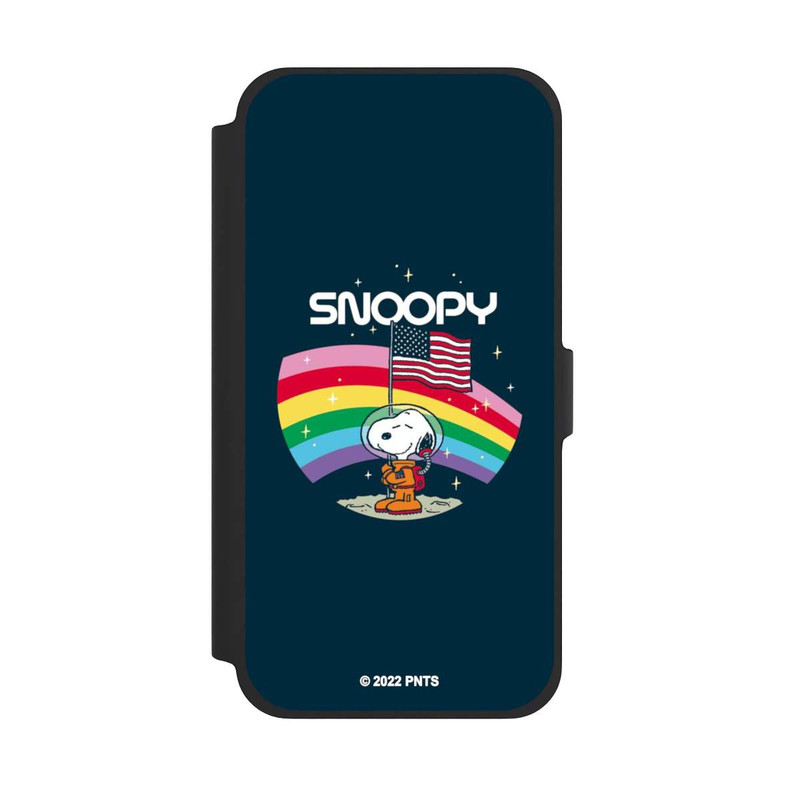 iPhone 13 Pro Max NIVOflip Snoopy Weltraumreisender Regenbogen