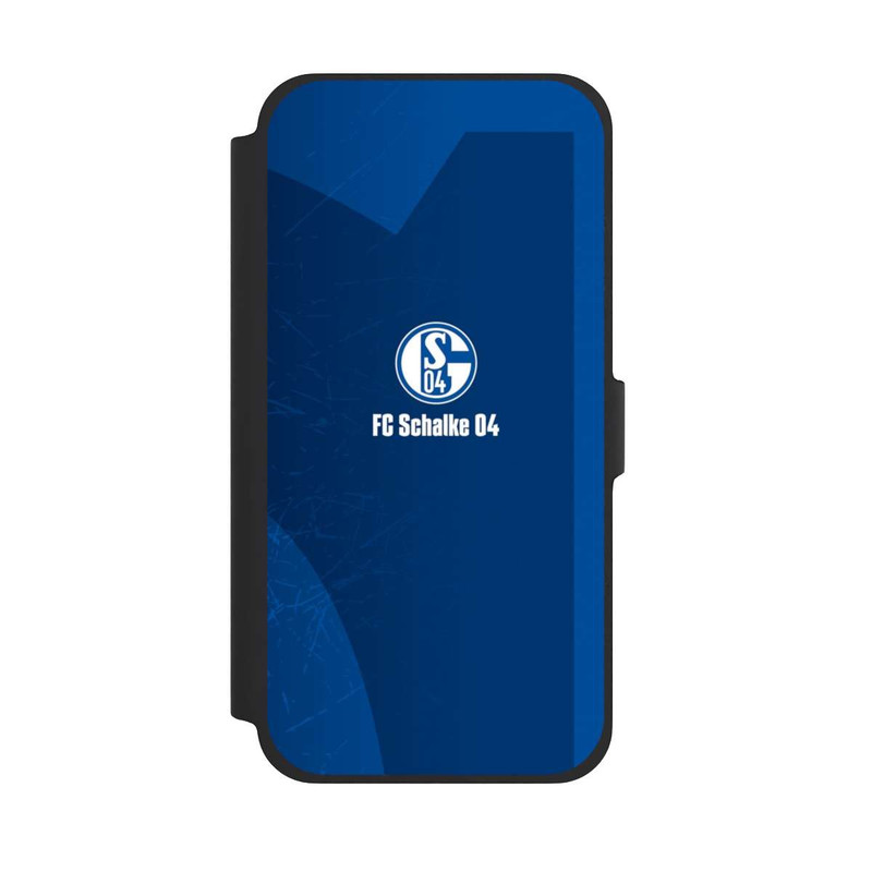 iPhone 13 Pro Max NIVOflip Schalke 04 Blauer Hintergrund Mit Logo