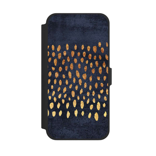 Apple iPhone 13 Pro Max NIVOflip Muster Gold und Marine