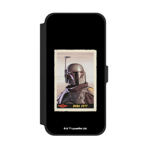 Apple iPhone 13 Pro Max NIVOflip Boba Fett Badges Schwarzer Hintergrund