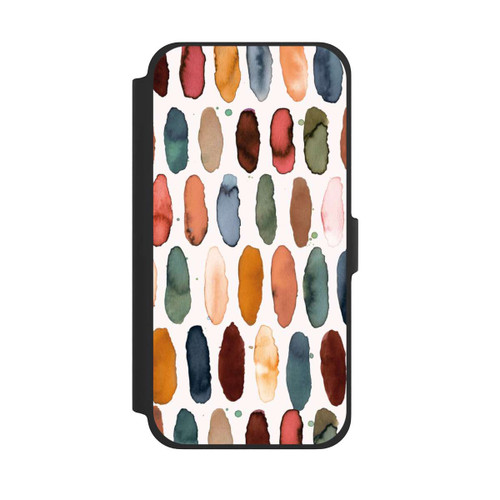 Apple iPhone 13 Pro Max NIVOflip Aquarellstriche aus mineralischem Terrakotta