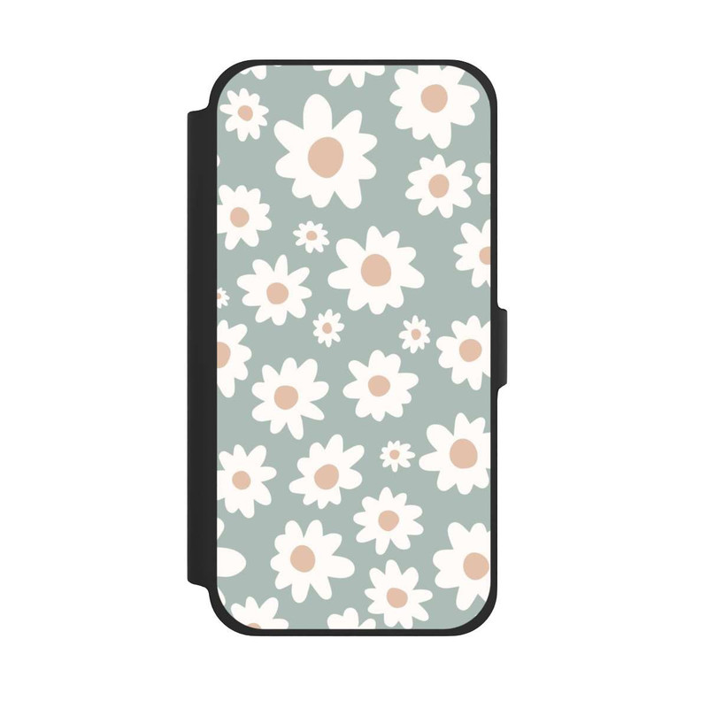 iPhone 13 Pro Max NIVOflip Gänseblümchen Muster grün