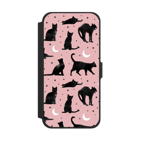 Apple iPhone 13 Pro Max NIVOflip Lune &amp; Chats Fond Rose