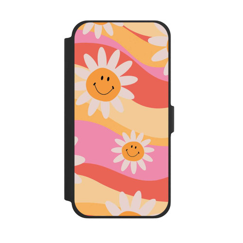Apple iPhone 13 Pro Max NIVOflip Retro Smiles Orange Colorful