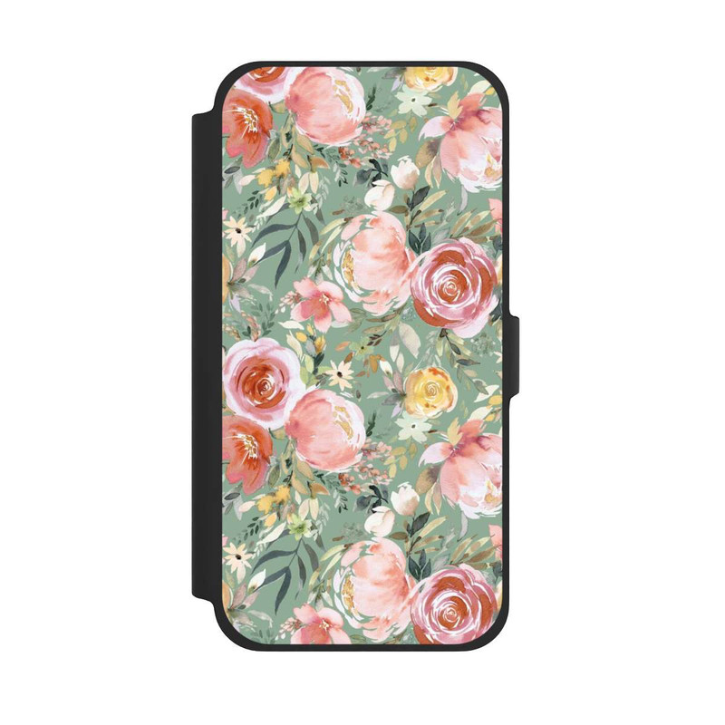iPhone 13 Pro Max NIVOflip Bouquet de Pivoines Pastelles