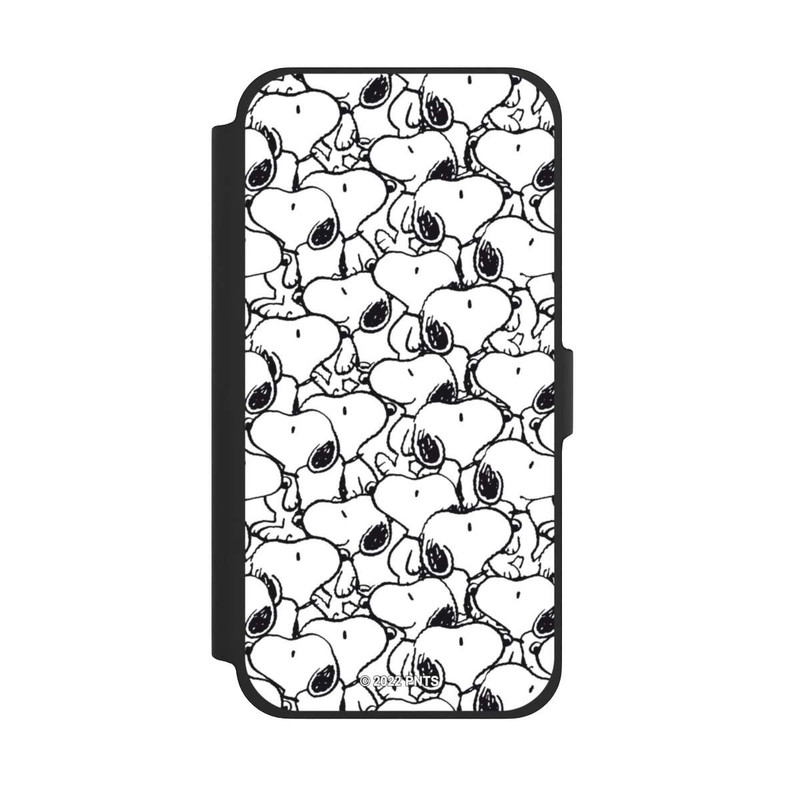 iPhone 13 Pro Max NIVOflip Snoopy Muster Schwarz und Weiß