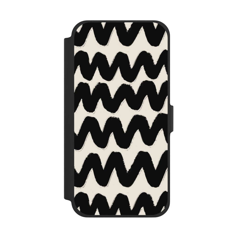 iPhone 13 Pro Max NIVOflip Vagues Noires Pattern