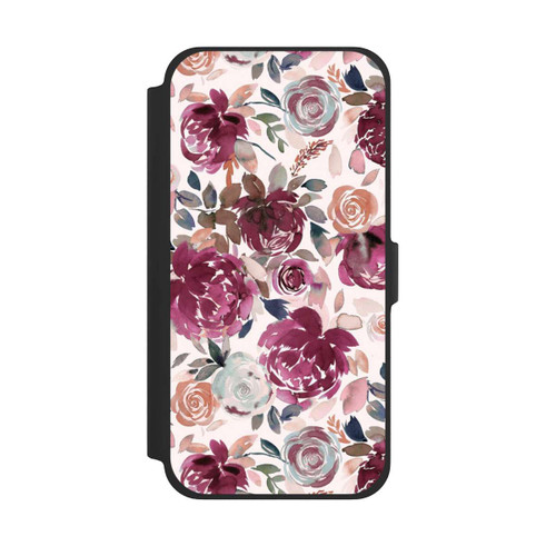 Apple iPhone 13 Pro Max NIVOflip Herbstpfingstrosen und Rosen in Rosa