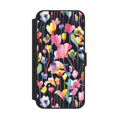 Apple iPhone 13 Pro Max NIVOflip Wildblumen schwarz