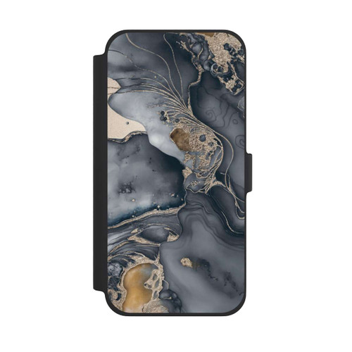 Apple iPhone 13 Pro Max NIVOflip Alcohol Ink Gold Grey