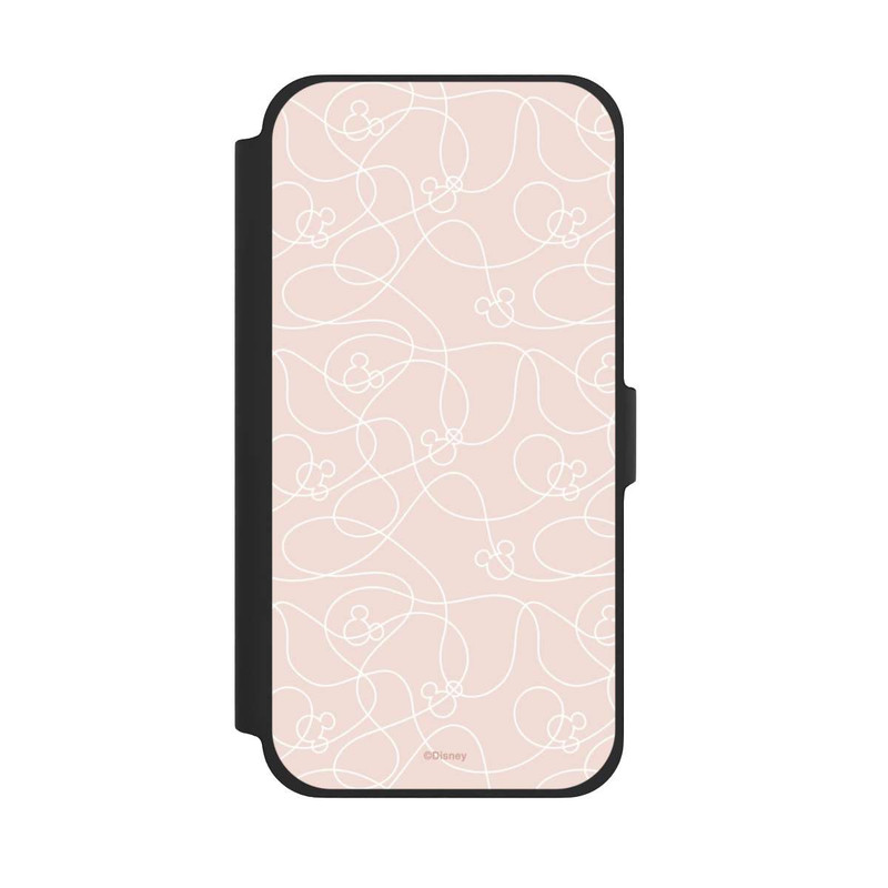 iPhone 13 Pro Max NIVOflip Micky Line Art Muster Rosa