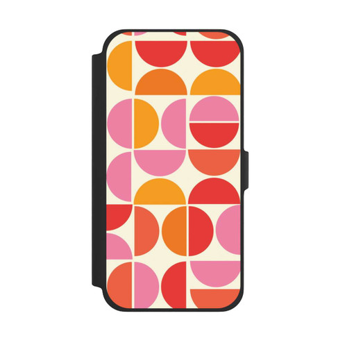 Apple iPhone 13 Pro Max NIVOflip Retro Trend Muster Orange