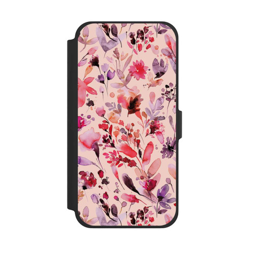 Apple iPhone 13 Pro Max NIVOflip Künstlerische Blumen Viva Magenta