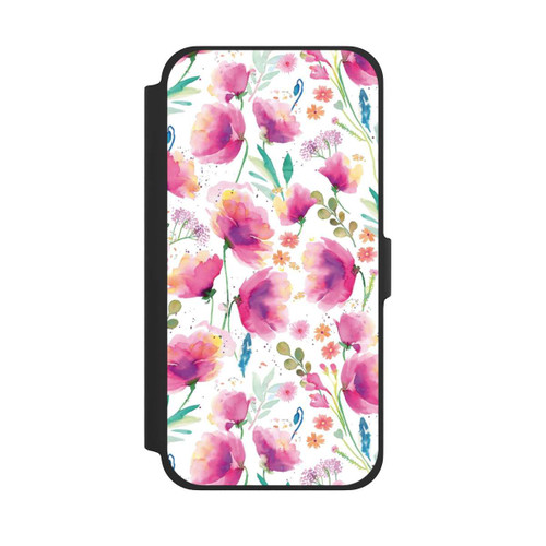Apple iPhone 13 Pro Max NIVOflip Abstrakte Mohnblumen aquarell