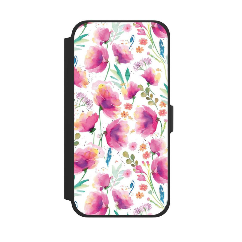 iPhone 13 Pro Max NIVOflip Abstrakte Mohnblumen aquarell