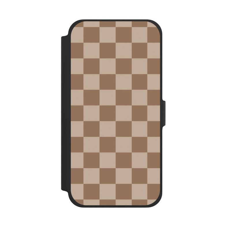 iPhone 13 Pro Max NIVOflip Braun Karo