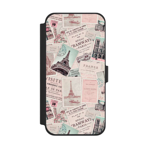 Apple iPhone 13 Pro Max NIVOflip Vintage Paris Postcards Pattern