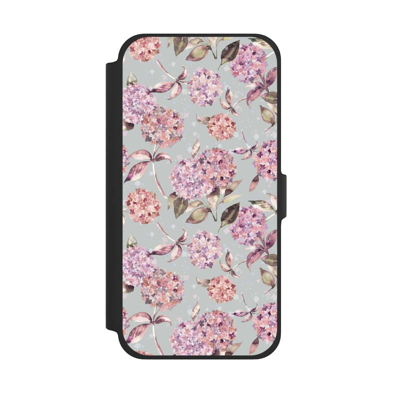 iPhone 13 Pro Max NIVOflip Pastel Magic Hydrangea Floral Watercolor Pink