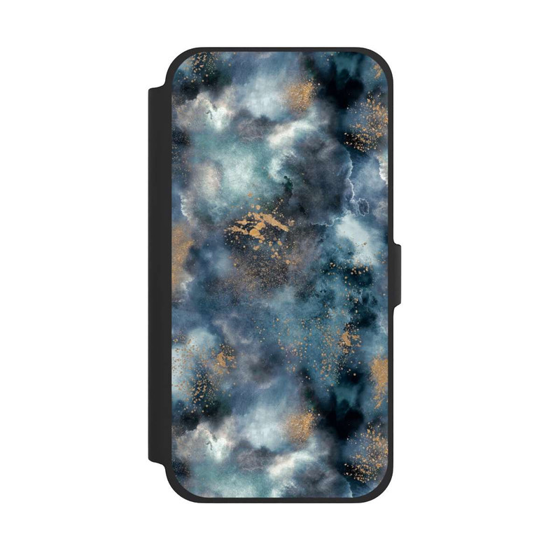 iPhone 13 Pro Max NIVOflip Smoky Marble Watercolor Navy