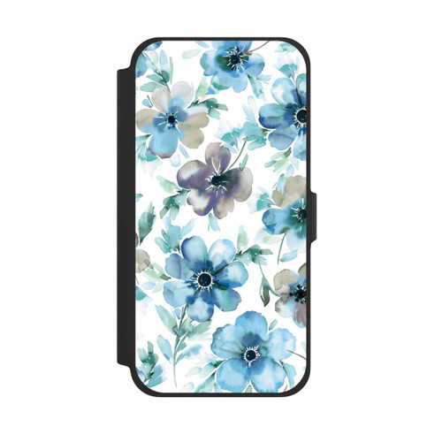 Apple iPhone 13 Pro Max NIVOflip Blaues Blumenmuster Trendy